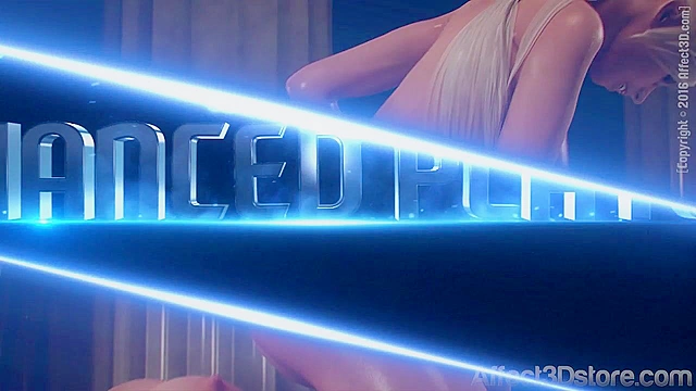 Futanari admires the size of her big giant cock and is showing it off