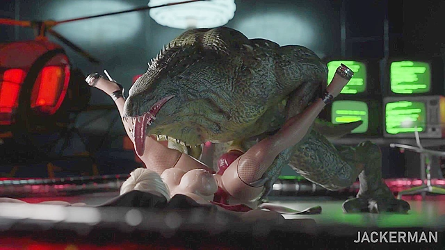 Soviet Seduction - Busty soviet spy is fucked by big dick lizard man