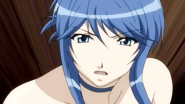 Busty mature anime woman gives a lusty boobjob in the woods