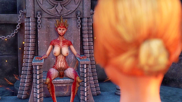 Lilith the futanari demon and her young sex slave 69 fucking