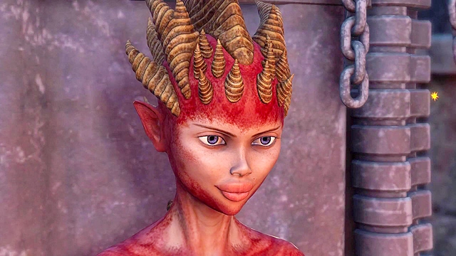 Lilith the futanari demon and her young sex slave 69 fucking