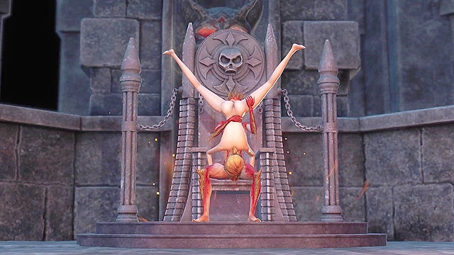 Lilith the futanari demon and her young sex slave 69 fucking