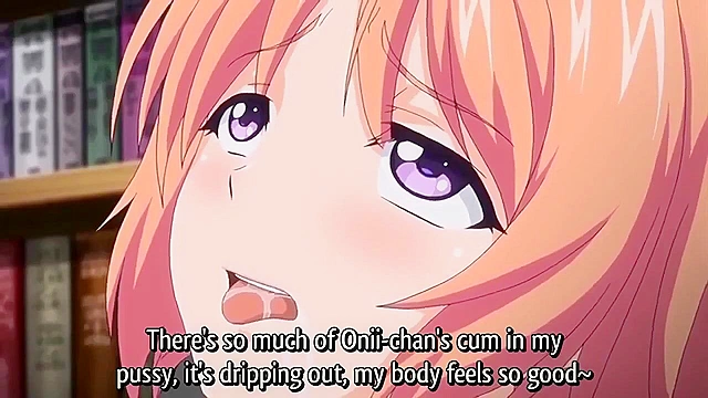 Mankitsu Happening 1 - Employee catches busty hentai teen masturbating at work