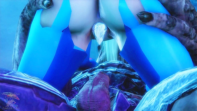 Bounty Booty Regraded - Samus Aran gets monster cum in her pussy