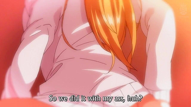 Master Piece 2 - Busty anime schoolgirls dressed as angel and devil give double blowjob