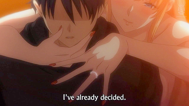 Master Piece 2 - Busty anime schoolgirls dressed as angel and devil give double blowjob