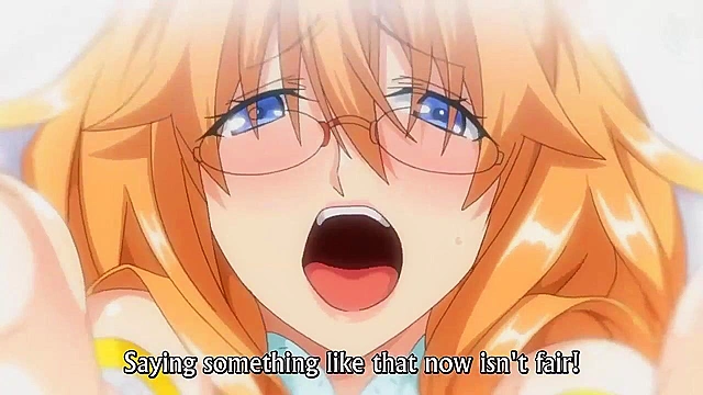 Master Piece 2 - Busty anime schoolgirls dressed as angel and devil give double blowjob