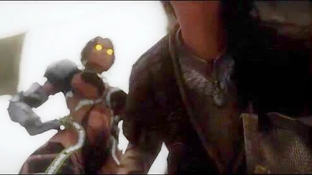 Sexy babe from skyrim gets her tight ass destroyed by monster futa cock