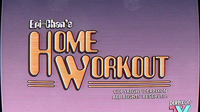 Eri-Chan's Home Workout! - Exercise guru sucks dick in the bathroom