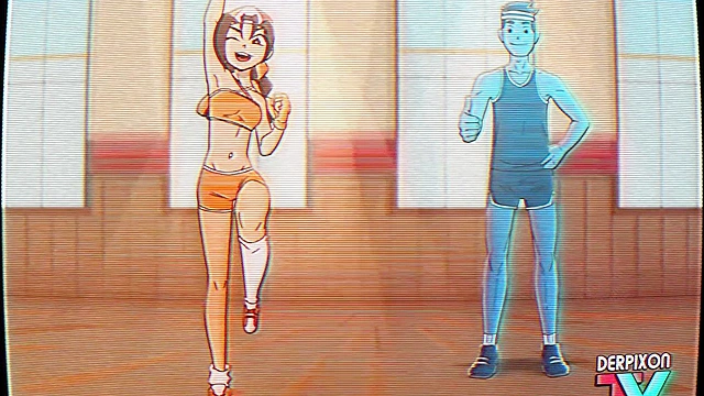 Eri-Chan's Home Workout! - Exercise guru sucks dick in the bathroom