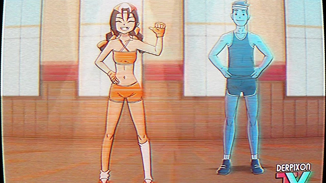 Eri-Chan's Home Workout! - Exercise guru sucks dick in the bathroom