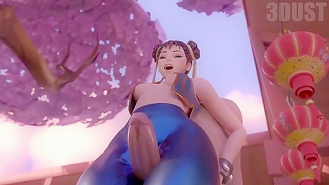 Chun Li's thighjob with cumshot