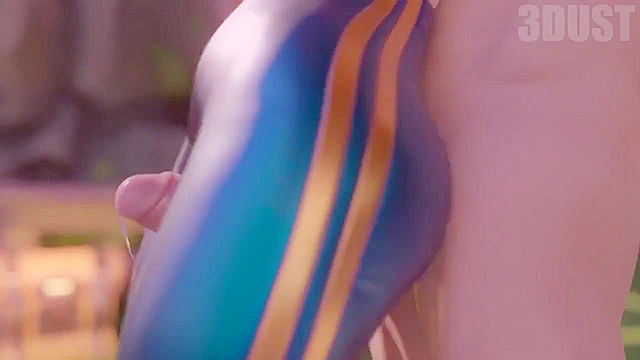 Chun Li's thighjob with cumshot