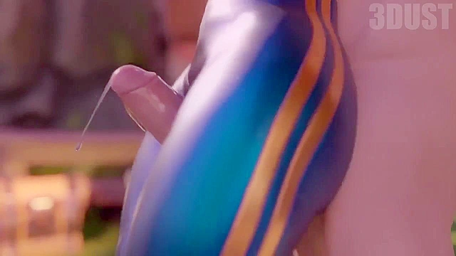 Chun Li's thighjob with cumshot