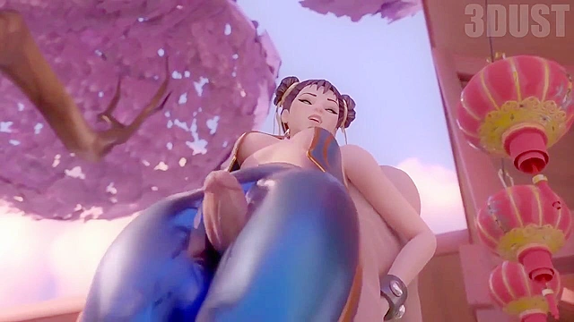 Chun Li's thighjob with cumshot