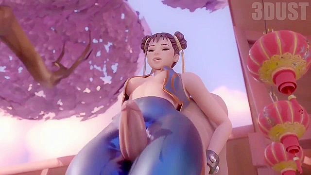 Chun Li's thighjob with cumshot