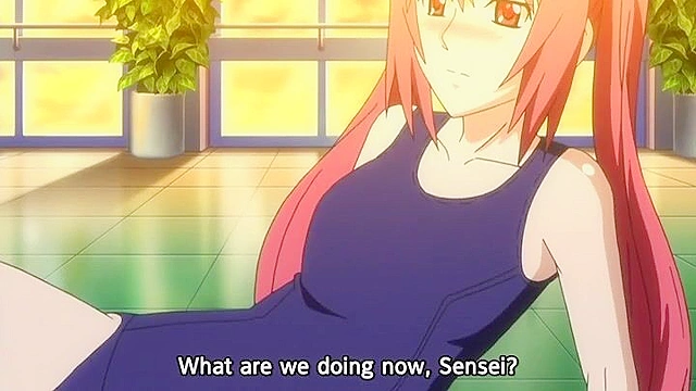 Cosplay Heaven - Busty hentai teacher gets her pussy licked at school