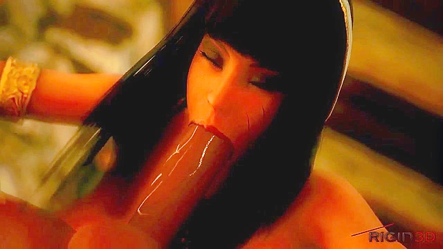 Queen Opala uses her huge royal tits to satisfy a thick penis - 3d hentai compilation