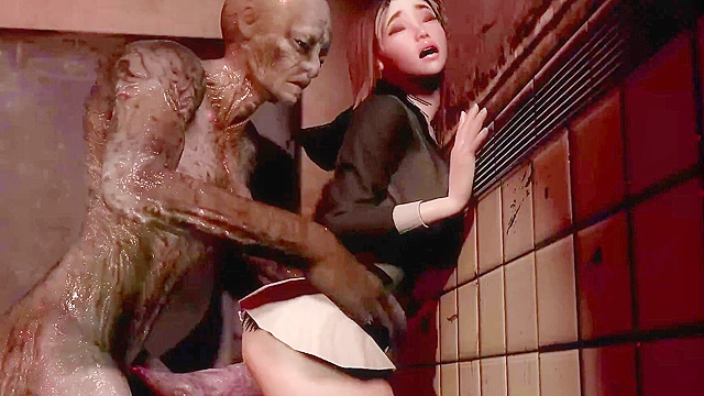 Locked in the Dark (alt) - Hot 3d girl is fucked by big dicked zombie in abandoned building