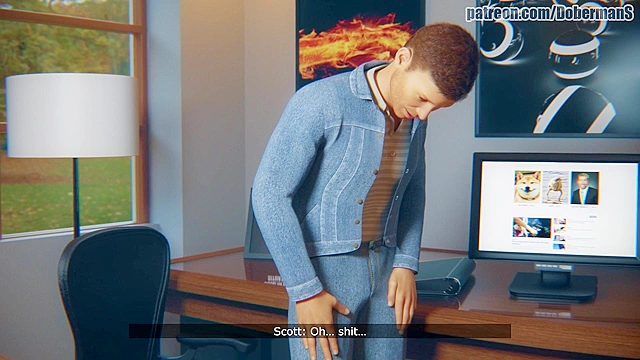 3D comics sexy reporter rides big black cock in basketball locker room