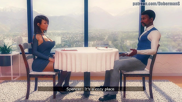 Cheating 3D Slut Wife Fucks with Teacher BBC at restaurant