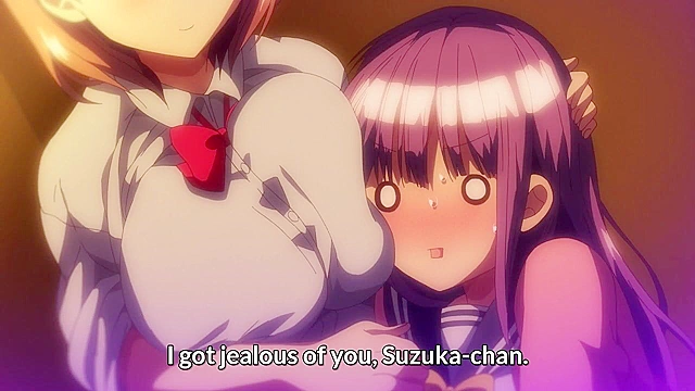 Miss Milk Wants to Spray 3 - Busty lactating schoolgirl and sister have hentai threesome