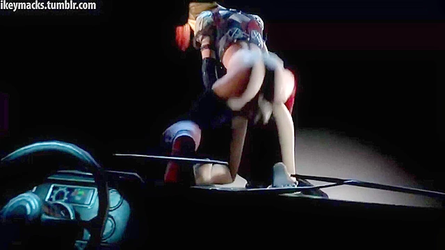 Harley Quinn fucks catwoman with her huge futanari dick