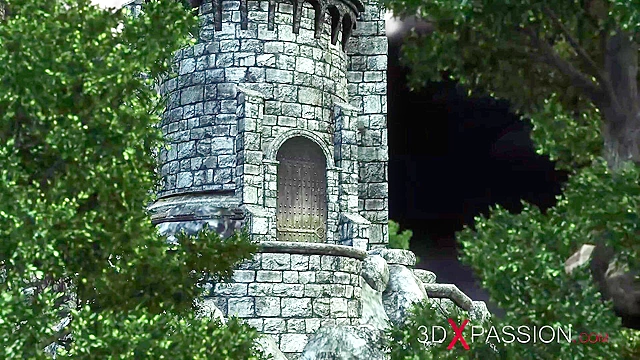 Dark princess dickgirl fucks hard a horny sexy girl in the castle