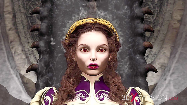 Dark princess dickgirl fucks hard a horny sexy girl in the castle