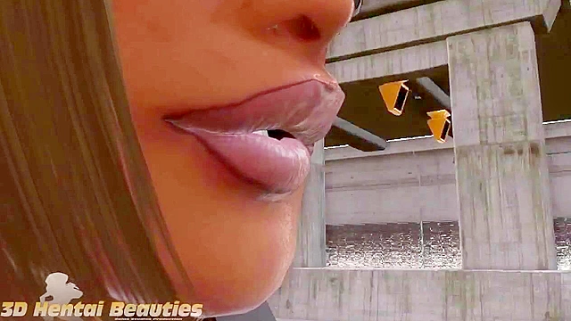 3d hentai stepmom gets on her knees and sucks a teen's big cock