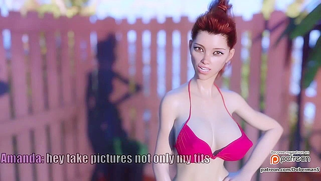 Wife cheating in a photoshoot with an animated hung black man