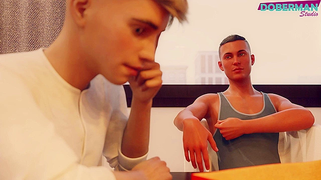 Hot redheaded 3D wife fucked by husband's younger brother while he's not looking