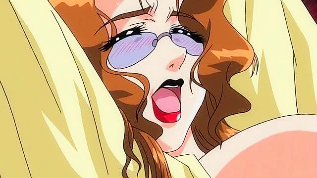 Submissive girl is tied up fucked in front of a window while pervy milf watches