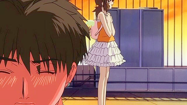 Submissive girl is tied up fucked in front of a window while pervy milf watches