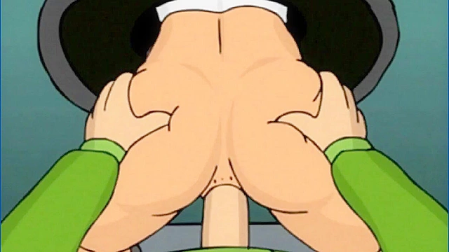 Leela Turunga is stuck in a hole and fucked from by behind by Fry