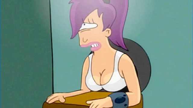 Leela Turunga is stuck in a hole and fucked from by behind by Fry