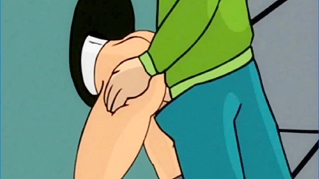 Leela Turunga is stuck in a hole and fucked from by behind by Fry