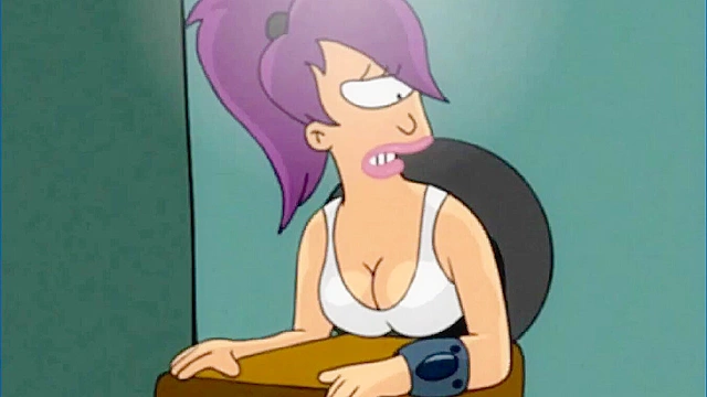 Leela Turunga is stuck in a hole and fucked from by behind by Fry