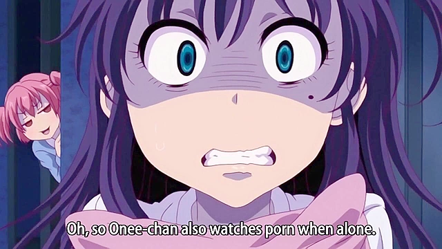 Little Devil Girlfriend 1 - Futanari succubus fucks her sister after watching evil video tape