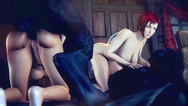 Full Moon 1 - Scary demons fuck the tender holes of Mila and Pai Chan