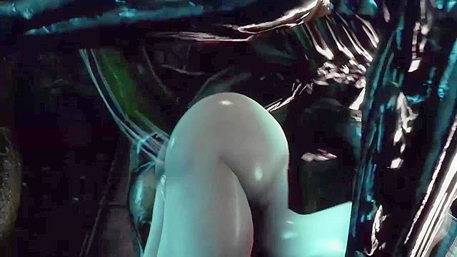 Samus and Unknown Planet 9 - Busty Samus Aran gets her pussy tore open by a big alien monster dick