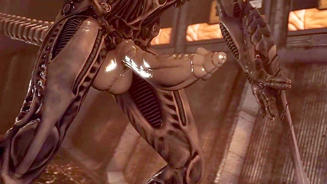 Samus and Unknown Planet 9 - Busty Samus Aran gets her pussy tore open by a big alien monster dick