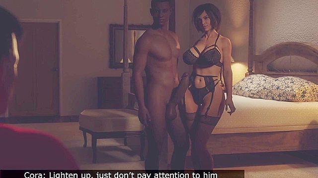 Black student fucks busty wife while cuckold husband watches