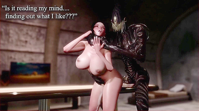 Examination of dead alien turns into a hardcore fuck from monster sex fiend