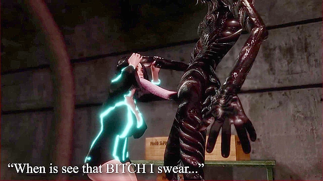 Examination of dead alien turns into a hardcore fuck from monster sex fiend