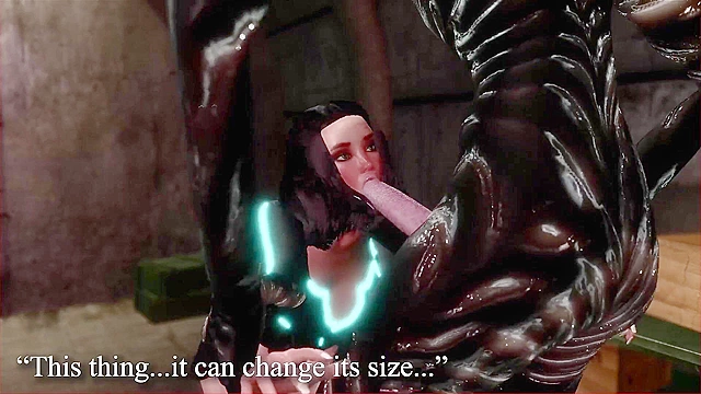 Examination of dead alien turns into a hardcore fuck from monster sex fiend