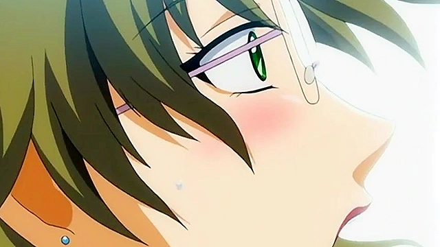 Sex In The Subway 1 - Busty hentai bitch in glasses gets fucked deep on train while bystanders watch