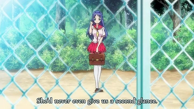 Cute teen schoolgirl gets her virgin hentai pussy fucked by a baseball bat