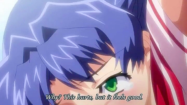 Cute teen schoolgirl gets her virgin hentai pussy fucked by a baseball bat