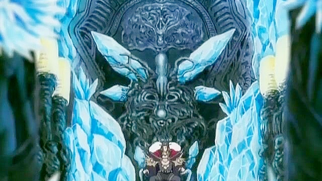 Muscled swimmer gets a handjob from a horny anime teen when she sees his boner